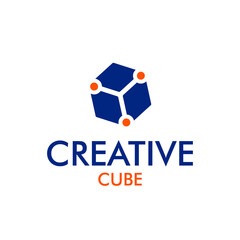 Creative cube logo design, cube energy design concept, fire cube, cube power logo concept, futuristic object design