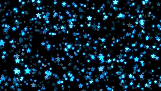 blue christmas star animated background