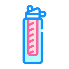 bottle with filter color icon vector illustration