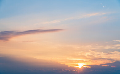 Fototapeta premium sunset sky in the evening