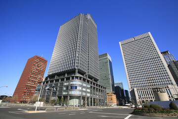Obraz premium 高層ビル街