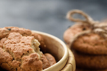 fresh homemade cookies close - up-macro photography