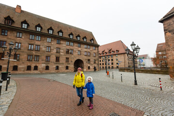 Obraz premium Panorama of theold town of Nuremberg