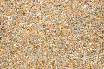 brown (beige) pebble stone texture background, rough floor or wall