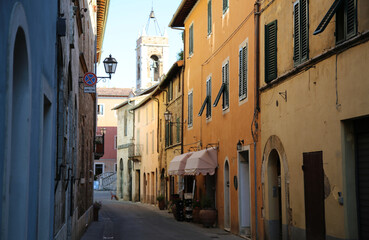 Alley in the town of San Quirico D'Orcia