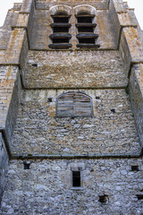 View Tour Notre-Dame-du-Val at end of rue Notre-Dame - tower is only surviving vestige of Notre-Dame-du-Val collegiate church, destroyed during French Revolution. Provin, France.