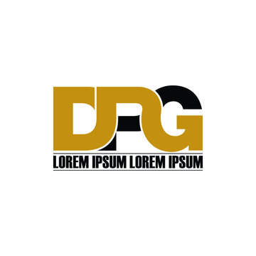 DPG letter monogram logo design vector