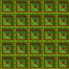  symmetrical patterns generated by the computer. 