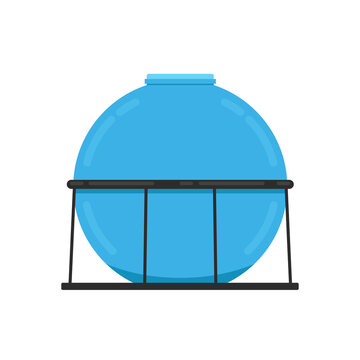 Water tank vector. wallpaper. water tank on white background.