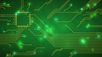 基盤のイメージの背景_16:9_緑