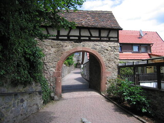 Burgtor Lindenfels im Odenwald Burg und Kurgarten