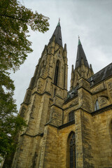 Fototapeta premium Zwei Türme eines historischen Doms in Billerbeck