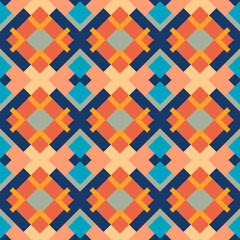 Geometric seamless pattern. Colorful background with geometrical shapes. Vector illustration.