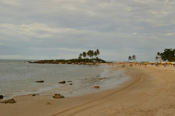 The perfect paradise beaches of Ilha Boipeba and Morro do Sao Paolo islands in Brazil