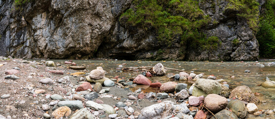 Kundler Klamm im Frühherbst Panorama