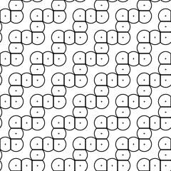 Naklejka na ściany i meble Design seamless monochrome grating zigzag pattern