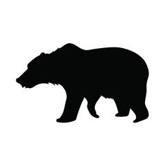 Obraz na płótnie Canvas silhouette of a bear