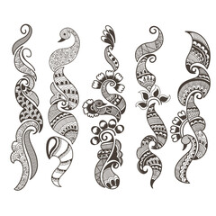 set of elements for design