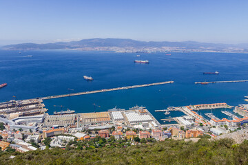 Obraz premium spectacular views from the rock of Gibraltar
