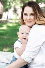 Fototapeta premium mother and child