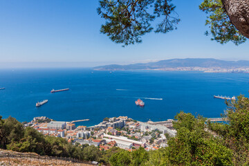 spectacular views from the rock of Gibraltar