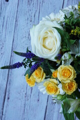 Flower bouquet, gerbera flower, roses