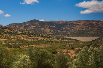 Fototapeta na wymiar view of the horizon from the road. Morocco