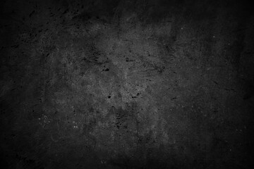 Black textured grunge concrete stone wall background