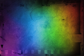 Colorful film frames filmstrip background