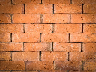 Fototapeta premium Abstract brown brick wall background with space for text Idea background blank.