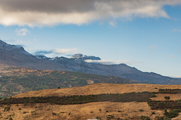 view of the horizon from the road. Morocco