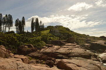 The sand dunes and beaches on Santa Catarina Island (Florianopolis) in Brazil
