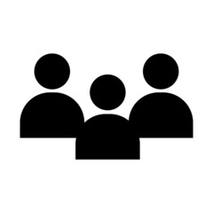 User group icon flat style isolated 