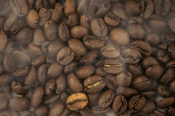 roasted coffee beans, can be used as a background