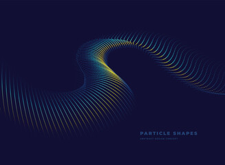 Abstract particle dynamic wave background