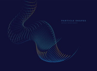 Abstract particle dynamic vertical wave