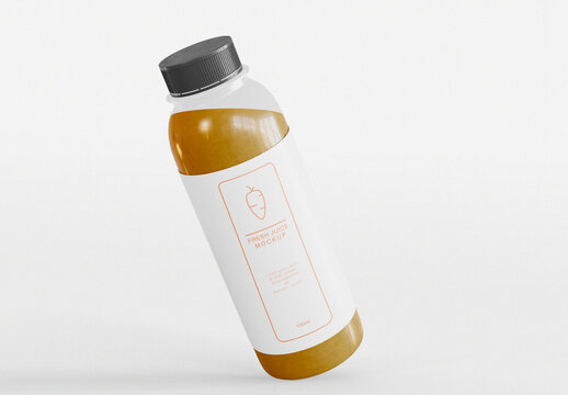 Juice Bottle Packaging Mockup