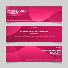 Set of modern abstract vector banners design. Template ready for use in web or print design.