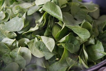 Cooking fresh spinach