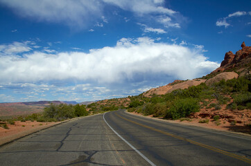 Beautiful clouds on the way through america