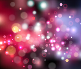 Vector background with bokeh effect, blurred backdrop with glowing dots, energy abstraction, wallpaper