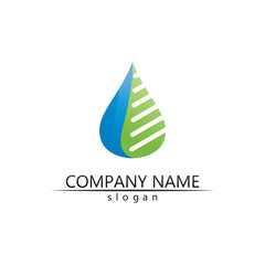 Water drop Logo Template vector