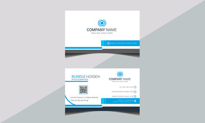 Creative and Clean Vector Business Card Template. Flat design