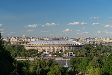View of the sports stadium