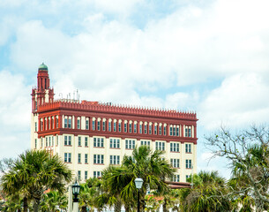 Treasury on the Plaze, a wedding venue located oceanside downtown St Augustine, Florida.