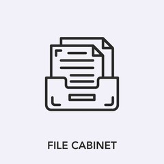 file cabinet icon vector sign symbol
