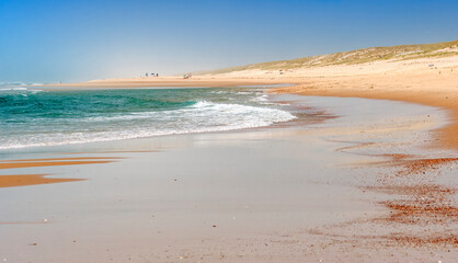 Empty beach on Atlantic Ocean