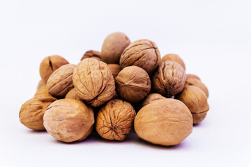 walnut slide on a white background