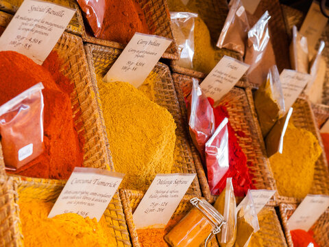 Spice stall in Nice, France