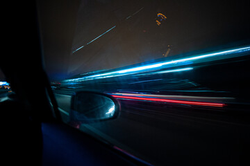 Lightpainting on the road